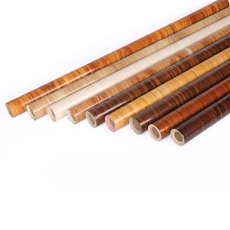 Film PVC Butir Kayu Gloss Tinggi